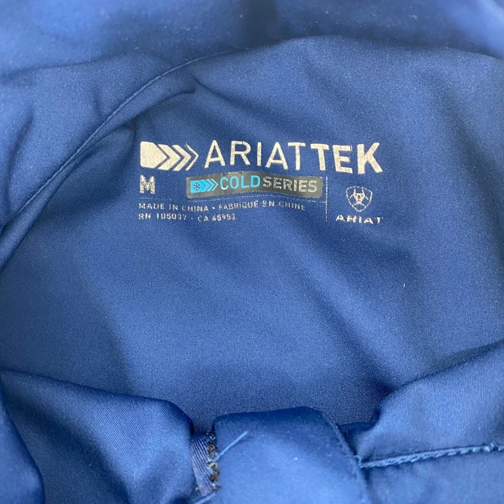 Ariattek Cold Series 1/4 Zip Pullover Men's Medium‎ Blue Black Athletic